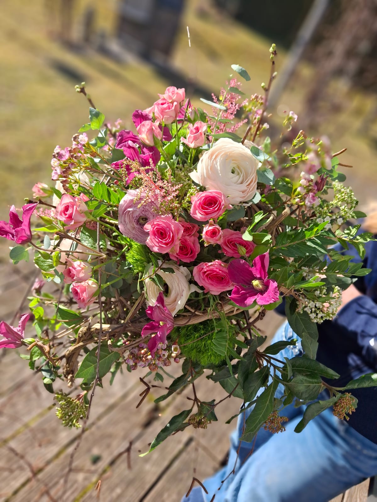 Blumenstrauss pink hellrosa