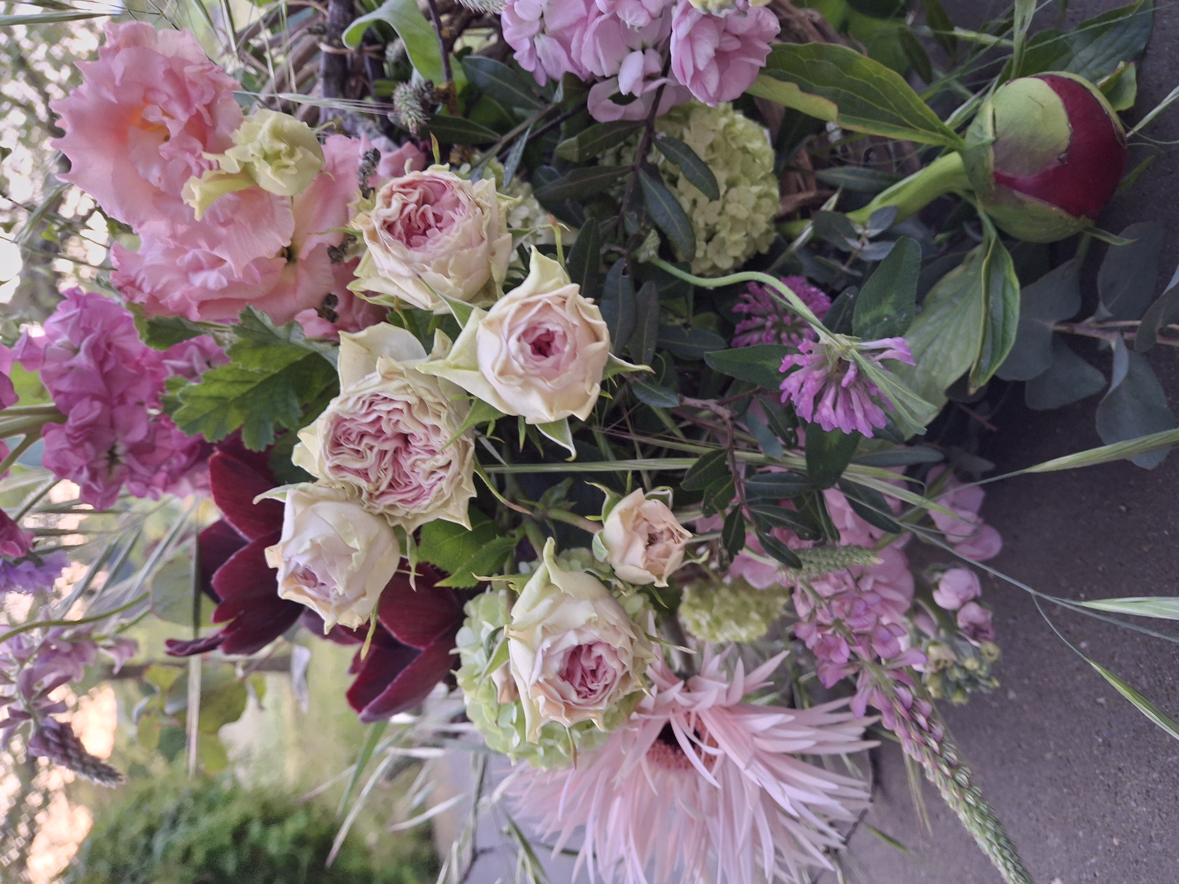 Blumenstrauss hellrosa, rosa